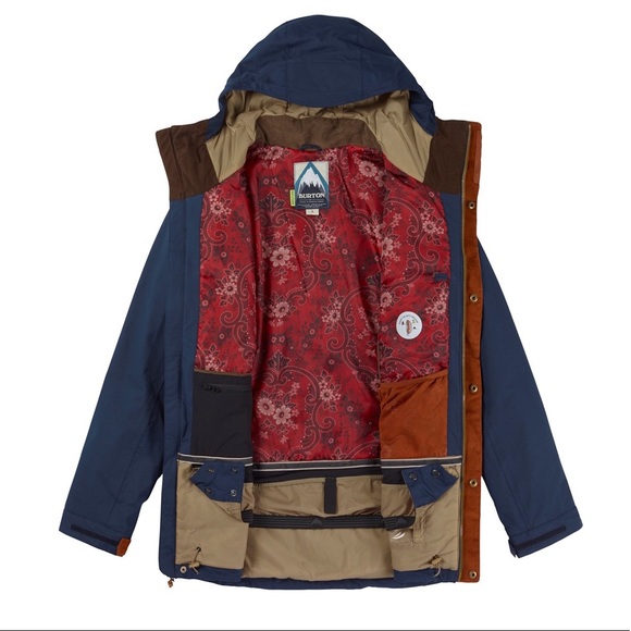 Men’s Burton Folsom Snowboarding Jacket Corduroy - Picture 2 of 3